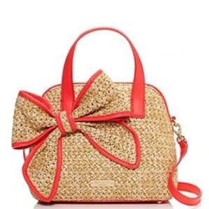 💕♠️New with tags Kate Spade Belle Place Straw Crossbody Purse & ♠️ dustb